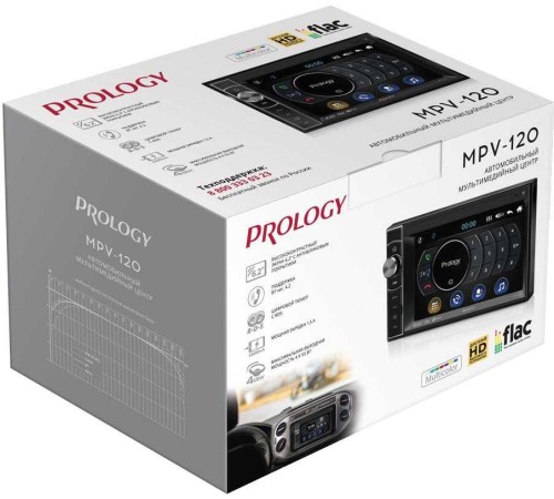 Автомагнитола Prology MPV-120 2DIN 4x55Вт