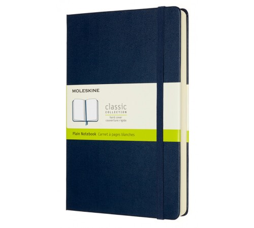 Блокнот Moleskine CLASSIC EXPENDED QP062EXPB20 130х210мм 400стр. нелинованный твердая обложка синий сапфир