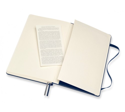 Блокнот Moleskine CLASSIC EXPENDED QP062EXPB20 130х210мм 400стр. нелинованный твердая обложка синий сапфир
