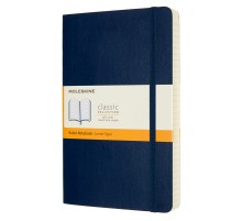 Блокнот Moleskine CLASSIC SOFT EXPENDED QP616EXPB20 Large 130х210мм 400стр. линейка мягкая обложка синий сапфир