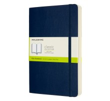Блокнот Moleskine CLASSIC SOFT EXPENDED QP618EXPB20 Large 130х210мм 400стр. нелинованный мягкая обложка синий сапфир
