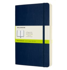 Блокнот Moleskine CLASSIC SOFT EXPENDED QP618EXPB20 Large 130х210мм 400стр. нелинованный мягкая обложка синий сапфир