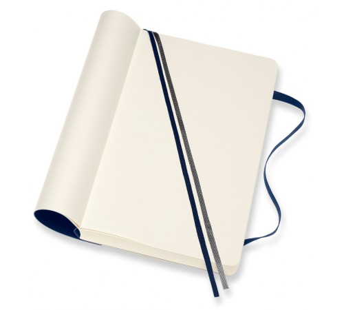 Блокнот Moleskine CLASSIC SOFT EXPENDED QP618EXPB20 Large 130х210мм 400стр. нелинованный мягкая обложка синий сапфир