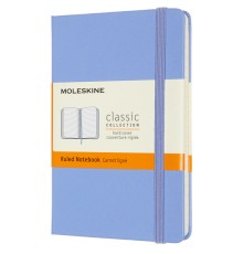 Блокнот Moleskine CLASSIC MM710B42 Pocket 90x140мм 192стр. линейка твердая обложка голубая гортензия