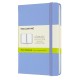 Блокнот Moleskine CLASSIC QP012B42 Pocket 90x140мм 192стр. нелинованный твердая обложка голубая гортензия