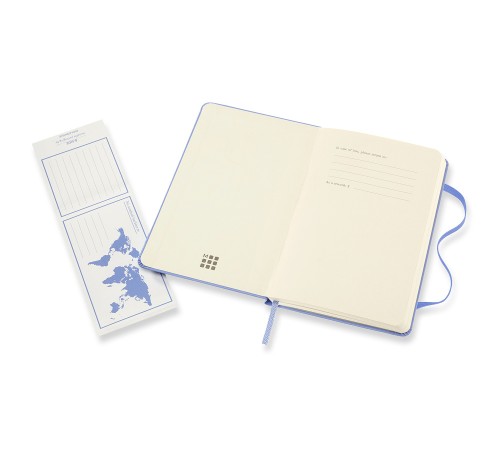 Блокнот Moleskine CLASSIC QP012B42 Pocket 90x140мм 192стр. нелинованный твердая обложка голубая гортензия Блокнот Moleskine CLASSIC QP012B42 Pocket 90x140мм 192стр. нелинованный твердая обложка голубая гортензия