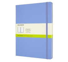Блокнот Moleskine CLASSIC QP092B42 XLarge 190х250мм 192стр. нелинованный твердая обложка голубая гортензия