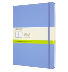 Блокнот Moleskine CLASSIC QP092B42 XLarge 190х250мм 192стр. нелинованный твердая обложка голубая гортензия