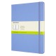Блокнот Moleskine CLASSIC QP092B42 XLarge 190х250мм 192стр. нелинованный твердая обложка голубая гортензия