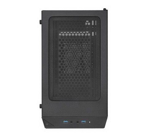 SST-PS15B-PRO Precision Mini Tower Micro ATX Computer Case, tempered glass, 2x 120mm ARGB, 1x ARGB Controller, black