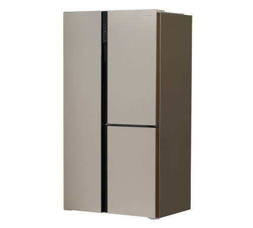 Холодильник Hyundai CS6073FV шампань стекло (трехкамерный)