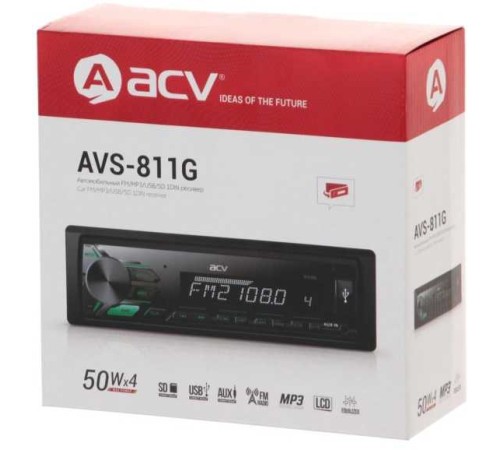 Автомагнитола ACV AVS-811G 1DIN 4x50Вт Автомагнитола ACV AVS-811G 1DIN 4x50Вт