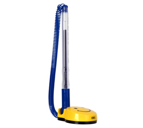 Ручка шариковая Deli E6793BLUE на подставке 0.5мм синие чернила