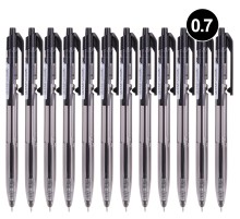 Ручка шариковая Deli EQ02120 авт. 0.7мм черный черные чернила