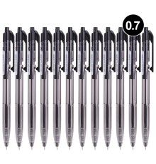 Ручка шариковая Deli EQ02120 авт. 0.7мм черный черные чернила