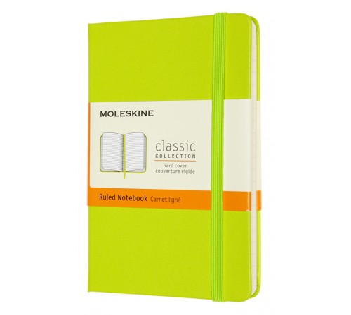 Блокнот Moleskine CLASSIC MM710C2 Pocket 90x140мм PP 192стр. линейка твердая обложка лайм