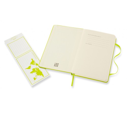 Блокнот Moleskine CLASSIC MM710C2 Pocket 90x140мм PP 192стр. линейка твердая обложка лайм
