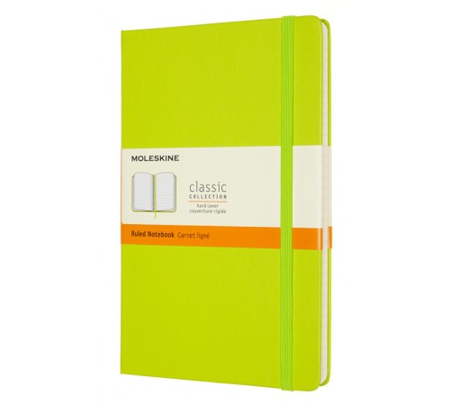Блокнот Moleskine CLASSIC QP060C2 Large 130х210мм PP 240стр. линейка твердая обложка лайм Блокнот Moleskine CLASSIC QP060C2 Large 130х210мм PP 240стр. линейка твердая обложка лайм