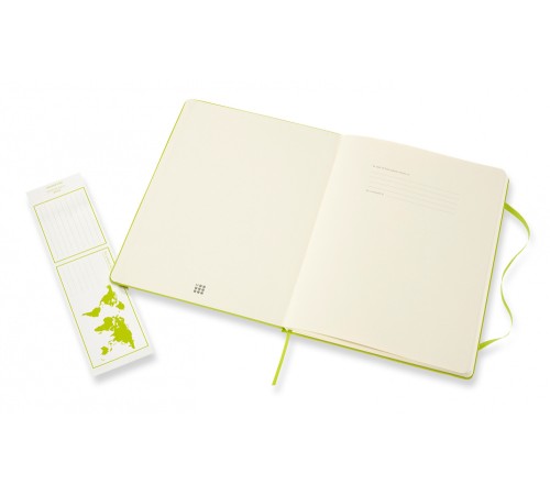 Блокнот Moleskine CLASSIC QP090C2 XLarge 190х250мм 192стр. линейка твердая обложка лайм
