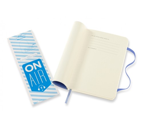 Блокнот Moleskine CLASSIC SOFT QP611B42 Pocket 90x140мм 192стр. линейка мягкая обложка голубая гортензия