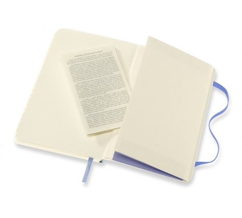 Блокнот Moleskine CLASSIC SOFT QP611B42 Pocket 90x140мм 192стр. линейка мягкая обложка голубая гортензия