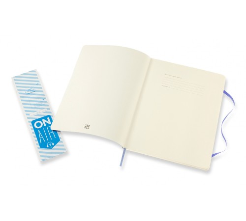 Блокнот Moleskine CLASSIC SOFT QP621B42 XLarge 190х250мм 192стр. линейка мягкая обложка голубая гортензия