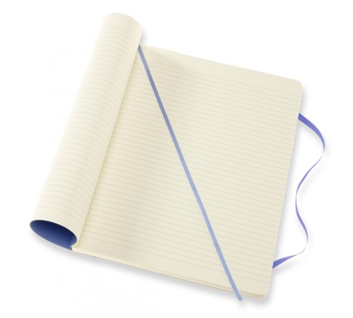 Блокнот Moleskine CLASSIC SOFT QP621B42 XLarge 190х250мм 192стр. линейка мягкая обложка голубая гортензия