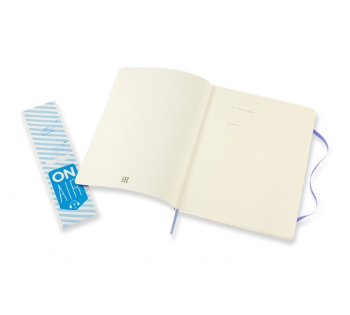 Блокнот Moleskine CLASSIC SOFT QP623B42 XLarge 190х250мм 192стр. нелинованный мягкая обложка голубая гортензия