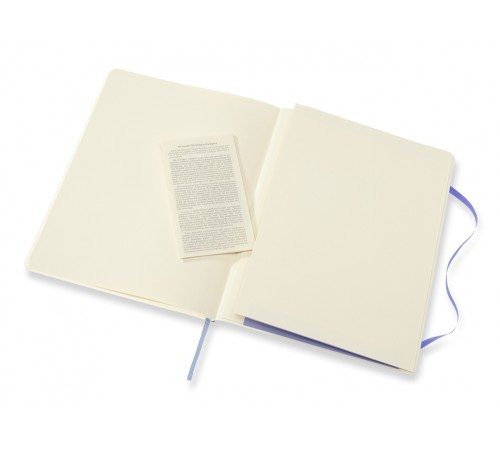 Блокнот Moleskine CLASSIC SOFT QP623B42 XLarge 190х250мм 192стр. нелинованный мягкая обложка голубая гортензия