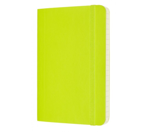 Блокнот Moleskine CLASSIC SOFT QP611C2 Pocket 90x140мм PU 192стр. линейка мягкая обложка лайм