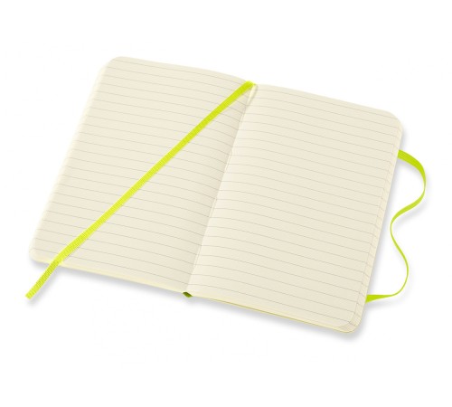 Блокнот Moleskine CLASSIC SOFT QP611C2 Pocket 90x140мм PU 192стр. линейка мягкая обложка лайм