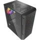 Корпус Powercase Mistral Micro Z3B Mesh LED, Tempered Glass, 2x 140mm + 1х 120mm 5-color fan, чёрный, mATX  (CMIMZB-L3) (202599)