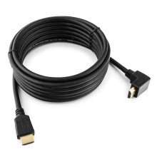 Кабель Cablexpert Кабель HDMI Cablexpert CC-HDMI490-15, 4.5м, v1.4, 19M/19M, углов. разъем, черный, позол.разъемы, экран, пакет (066044) {50}