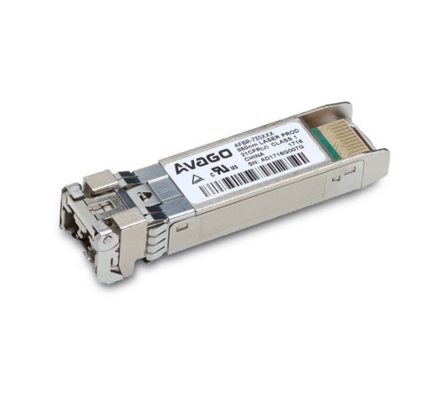 Волоконно-оптический приемопередатчик Avago AFBR-735SMZ Transceiver 25GbE (25G/10G), SFP28, 25GBASE-SR, LC MM 100m, 850nm VCSEL laser, DMI, (0C...70C), bail de-latch, Foxconn Avago