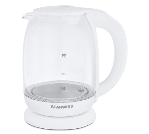 Чайник электрический Starwind SKG4215 1.7л. 2200Вт белый (корпус: стекло) Чайник электрический Starwind SKG4215 1.7л. 2200Вт белый (корпус: стекло)