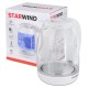 Чайник электрический Starwind SKG4215 1.7л. 2200Вт белый (корпус: стекло)