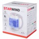 Чайник электрический Starwind SKG4215 1.7л. 2200Вт белый (корпус: стекло)