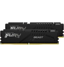 Память DDR5 2x16Gb 5200MHz Kingston KF552C40BBK2-32 Fury Beast RTL Gaming PC5-41600 CL40 DIMM 288-pin 1.25В kit single rank