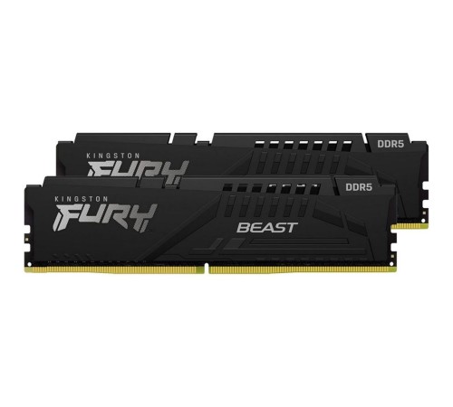 Память DDR5 2x16Gb 5200MHz Kingston KF552C40BBK2-32 Fury Beast RTL Gaming PC5-41600 CL40 DIMM 288-pin 1.25В kit single rank