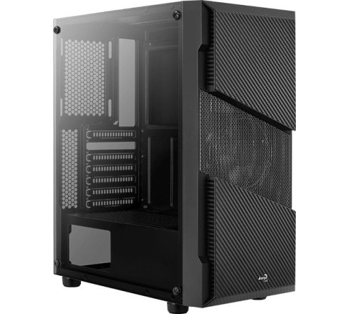Корпус Aerocool Menace Saturn FRGB-G-BK-v1 черный без БП ATX 7x120mm 2x140mm 2xUSB3.0 audio bott PSU