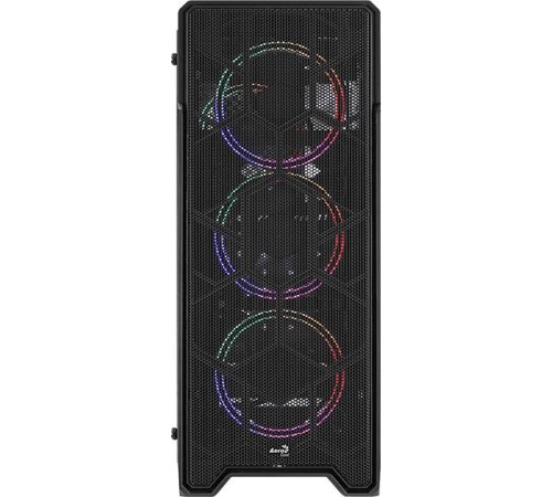 Корпус Aerocool Ore Saturn FRGB-G-BK-v1 черный без БП ATX 3x120mm 2xUSB2.0 1xUSB3.0 audio bott PSU