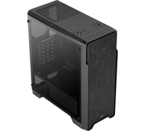 Корпус Aerocool Ore Saturn FRGB-G-BK-v1 черный без БП ATX 3x120mm 2xUSB2.0 1xUSB3.0 audio bott PSU