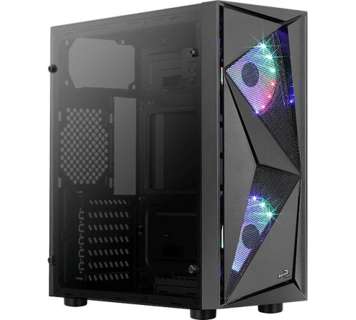 Корпус Aerocool Glider Cosmo-G-BK-v1 черный без БП ATX 2x120mm 2xUSB2.0 1xUSB3.0 audio