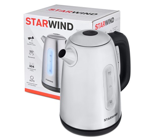 Чайник электрический Starwind SKS3210 1.7л. 2200Вт серебристый (корпус: металл) Чайник электрический Starwind SKS3210 1.7л. 2200Вт серебристый (корпус: металл)