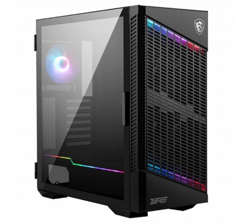 MPG VELOX 100P AIRFLOW 2xUSB 3.0, 1xType C, 1x120mm ARGB Fan, 3x120mm Black Fan, ARGB Control Board, Tempered Glass Window, Plastic Mesh, Brown box (829292)