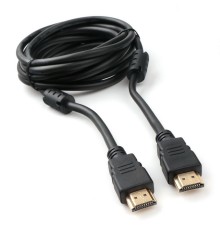 Cablexpert CCF2-HDMI4-10, Кабель HDMI 3м, v2.0, 19M/19M, черный, позол.разъемы, экран, 2 ферр кольца, пакет