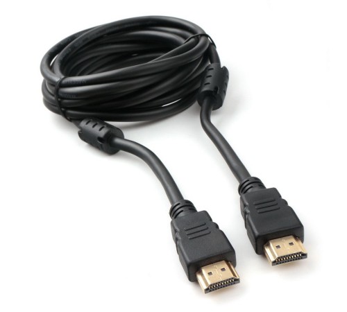 Cablexpert CCF2-HDMI4-10, Кабель HDMI 3м, v2.0, 19M/19M, черный, позол.разъемы, экран, 2 ферр кольца, пакет Cablexpert CCF2-HDMI4-10, Кабель HDMI 3м, v2.0, 19M/19M, черный, позол.разъемы, экран, 2 ферр кольца, пакет