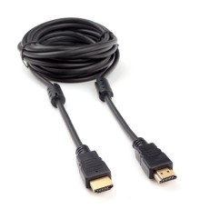 Cablexpert CCF2-HDMI4-15, Кабель HDMI   4,5м, v2.0, 19M/19M, черный, позол.разъемы, экран, 2 ферр кольца, пакет