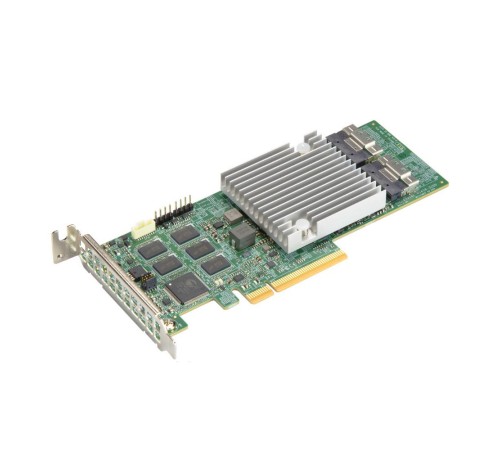 Контроллер Supermicro AOC-S3916L-H16IR-O 16-port/12Gb/s/240 SATA/SAS drives/ RAID (0/1/5/6/10/50/60)/8GB DDR4 on-card cache/SlimSASx8 (AOC-S3916L-H16IR-O)