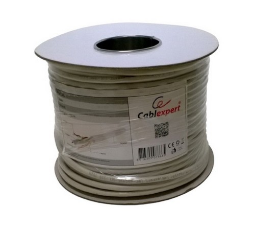 Кабель Cablexpert Кабель Cablexpert UPC-5051E-SOL/100 UTP5e, 4 пары, 0.51 мм, CCA, однож., 100 м, серый (794895) {6} Кабель Cablexpert Кабель Cablexpert UPC-5051E-SOL/100 UTP5e, 4 пары, 0.51 мм, CCA, однож., 100 м, серый (794895) {6}